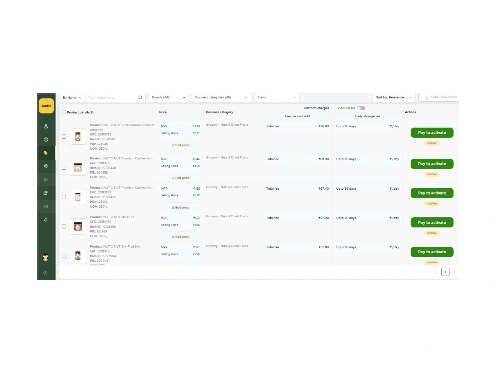 Blinkit Product Catalogue Creation & Management